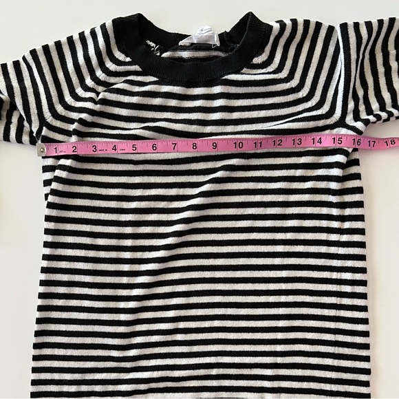 BCBGeneration Striped Sweater, Black and White, XS / S - Picture 6 of 8